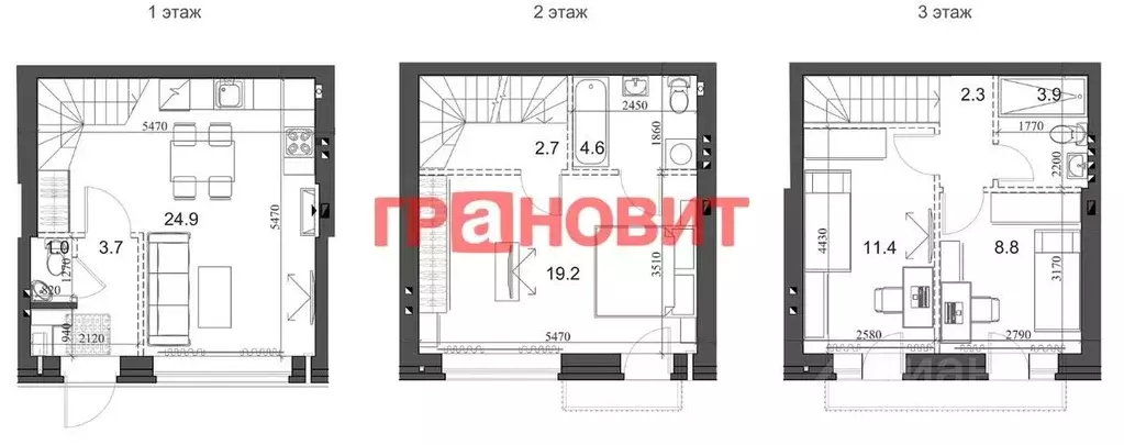 3-к кв. Новосибирская область, Новосибирский район, Мичуринский ... - Фото 1