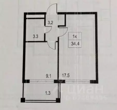 1-к кв. Краснодарский край, Анапа муниципальный округ, с. Сукко ул. ... - Фото 2