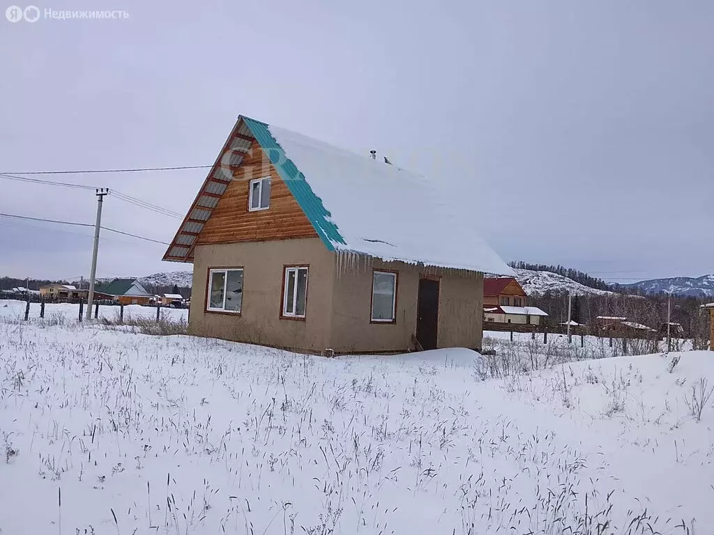 Дом в Усть-Коксинский район, посёлок Замульта, Бирюзовая улица (36 м) - Фото 1