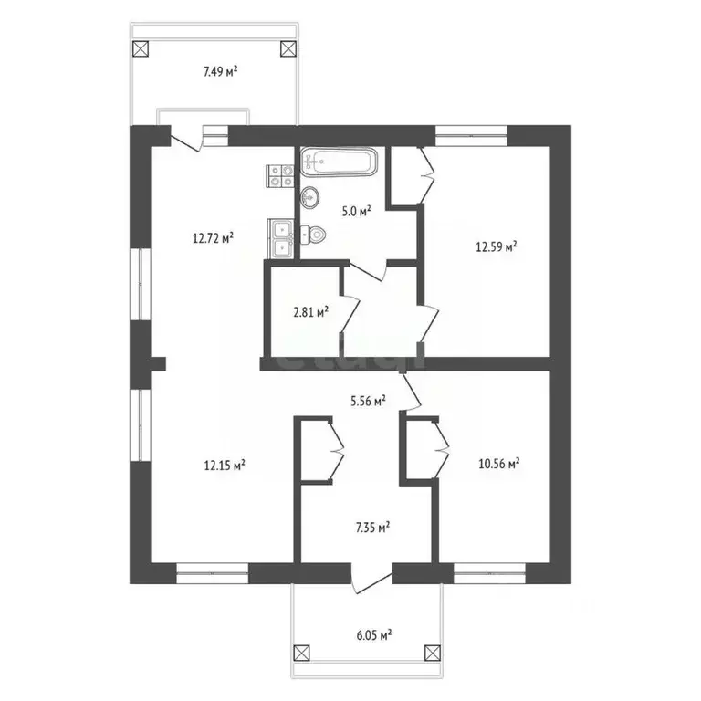 Дом в Ярославская область, Рыбинский муниципальный округ, д. Свингино ... - Фото 2