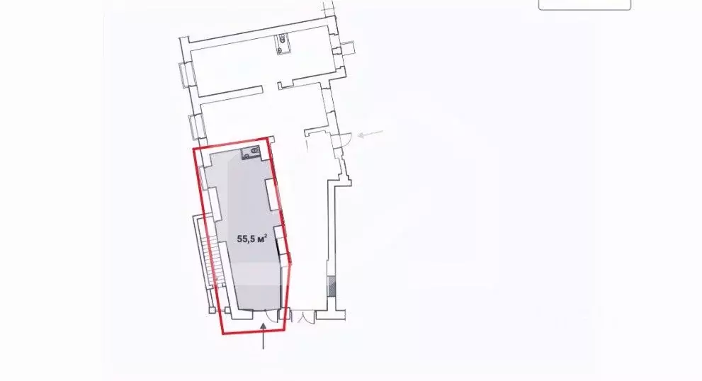 Торговая площадь в Москва ул. Земляной Вал, 23С1 (56 м) - Фото 2