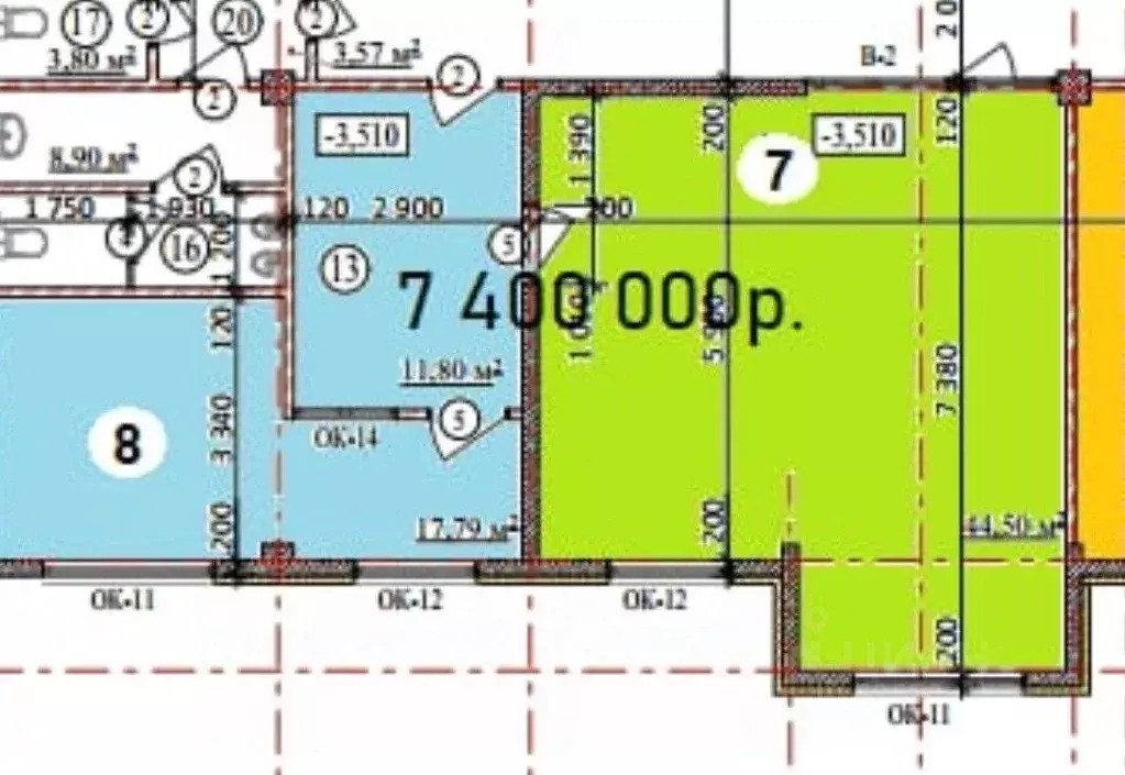 2-к кв. Краснодарский край, Геленджик ул. Маршала Жукова, 2к1 (74.0 м) - Фото 1