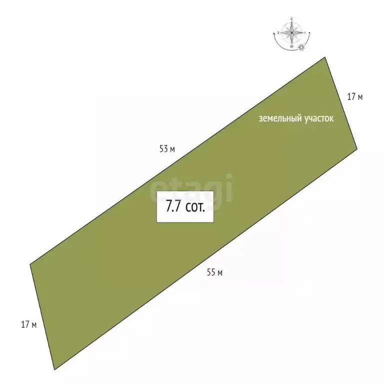 Участок в Новосибирская область, Бердск Ива СНТ, ул. 15-я, 31 (7.7 ... - Фото 2
