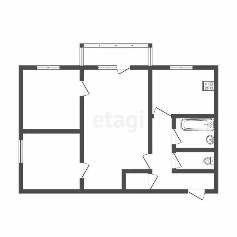 3-комнатная квартира: Тула, улица Академика Павлова, 34А (62.6 м) - Фото 0