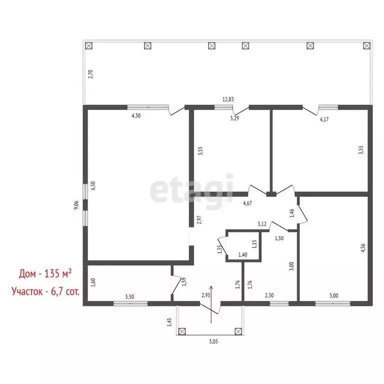 Дом в Свердловская область, Белоярский муниципальный округ, посёлок ... - Фото 1