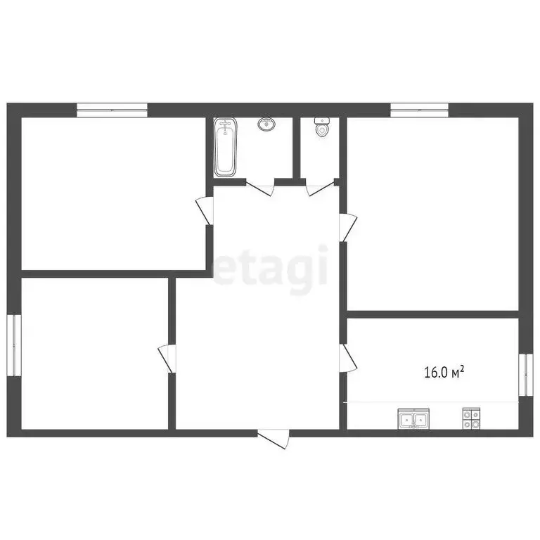 3-комнатная квартира: Ессентуки, улица Буачидзе, 1к2 (107 м) - Фото 0