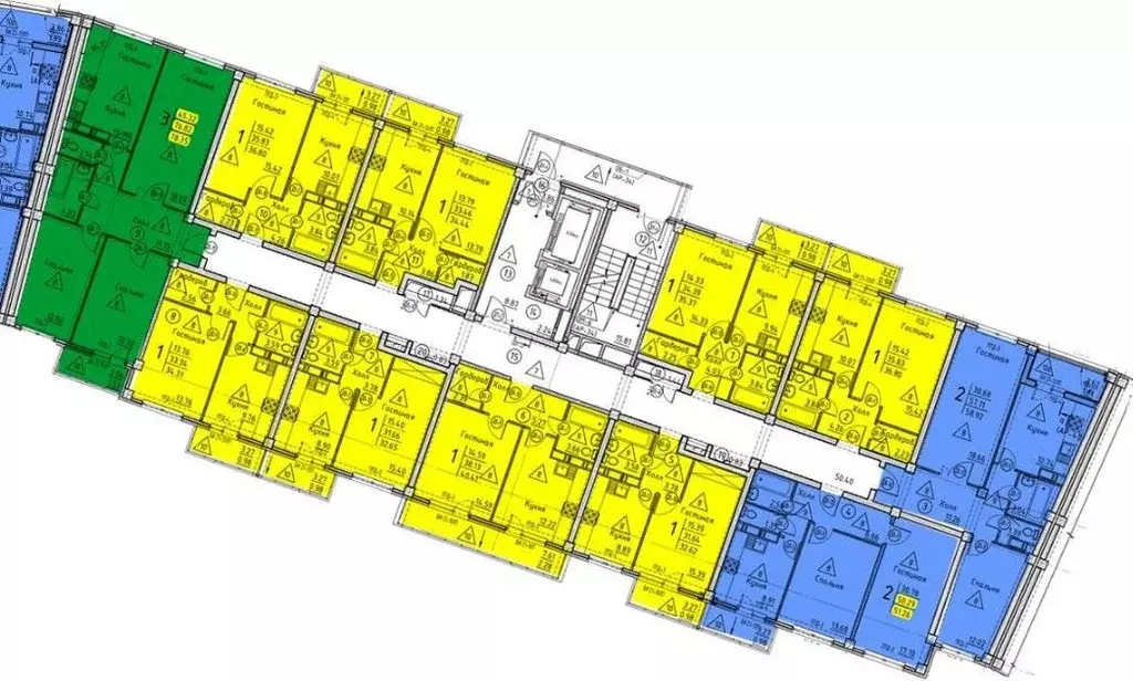 3-к кв. Пензенская область, Пенза ул. Генерала Глазунова, 11 (77.45 м) - Фото 2