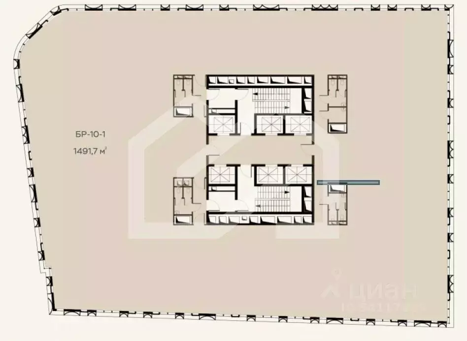 Помещение свободного назначения в Москва Холодильный пер., 3к1 (1492 ... - Фото 2