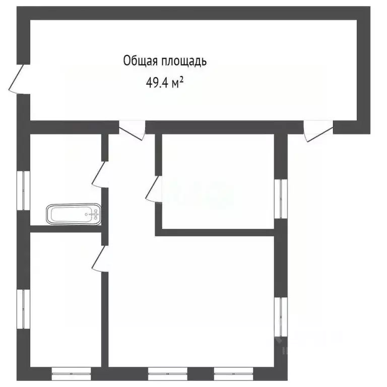 Дом в Кемеровская область, Юрга Коммунистическая ул., 97 (49 м) - Фото 1