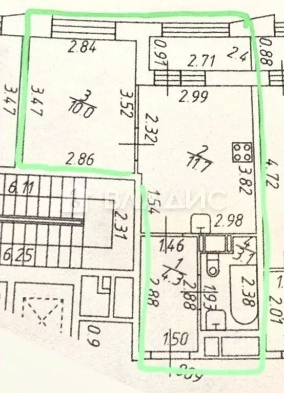 1-к кв. Ленинградская область, Мурино Всеволожский район, просп. ... - Фото 2