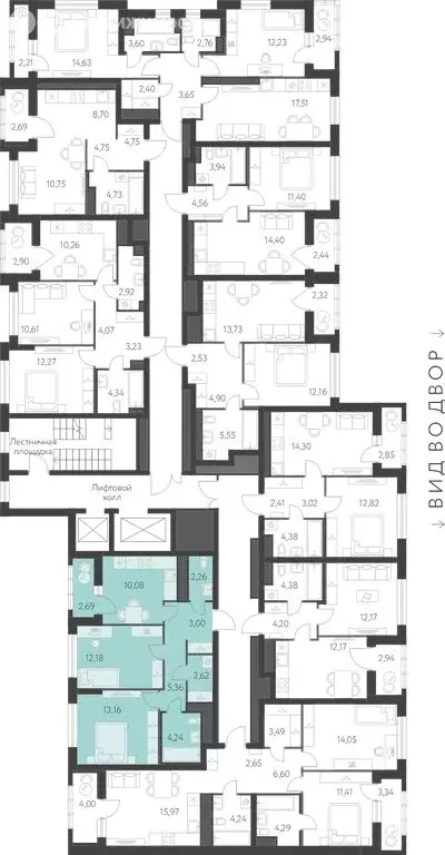 2-комнатная квартира: Екатеринбург, улица Академика Парина, 25 (54.25 ... - Фото 1