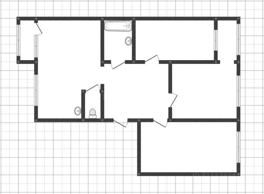 3-к кв. Иркутская область, Ангарск 17А мкр, 22 (75.5 м) - Фото 2