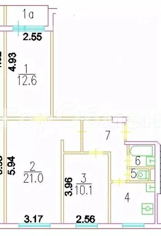 3-к кв. Москва ул. Старый Гай, 1К4 (58.6 м) - Фото 2