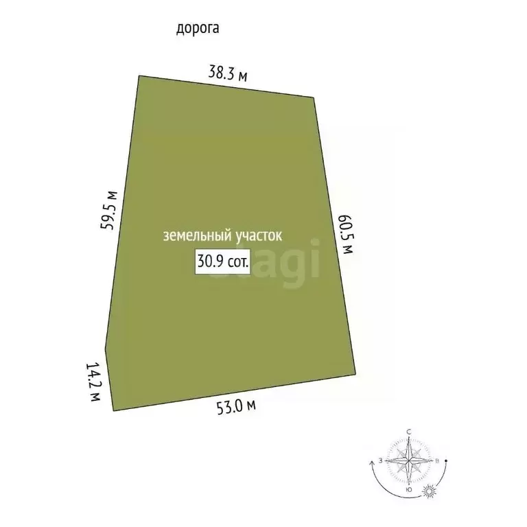 Участок в Свердловская область, Сысертский муниципальный округ, пос. ... - Фото 1