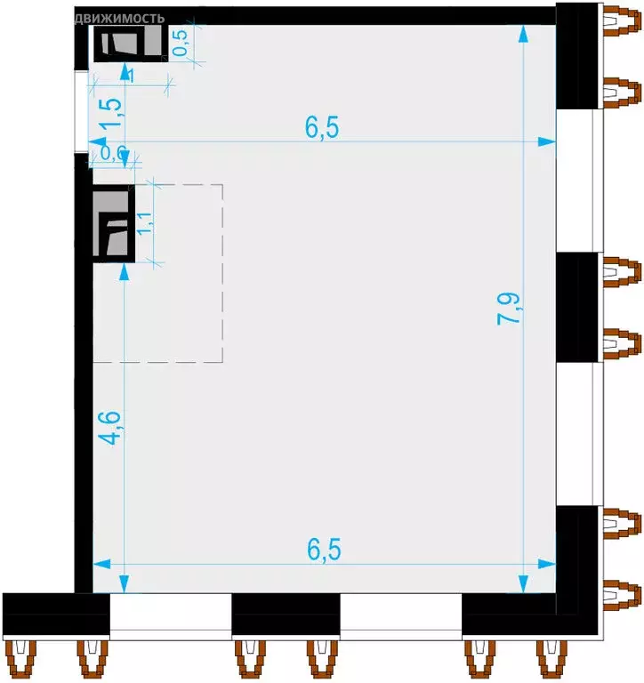 Офис (50.4 м) - Фото 2