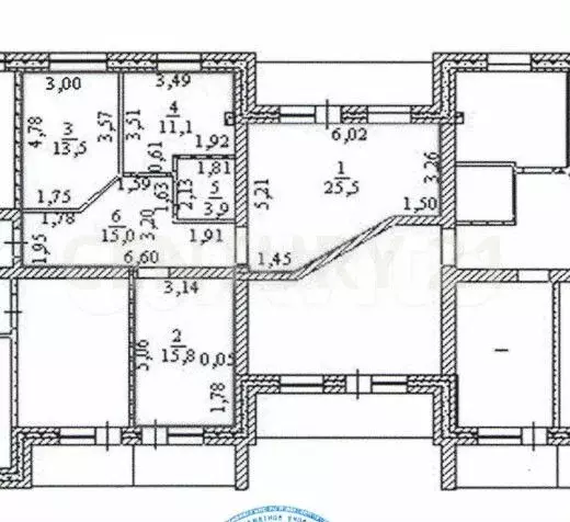 3-к. квартира, 84,8 м, 3/3 эт. - Фото 0