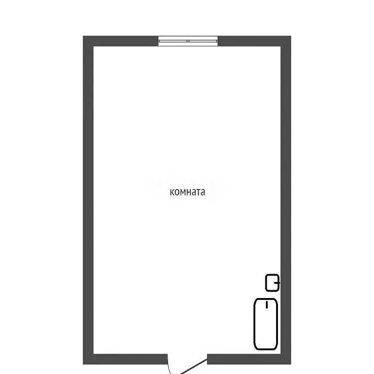 1к в -комнатной квартире (18.1 м) - Фото 1