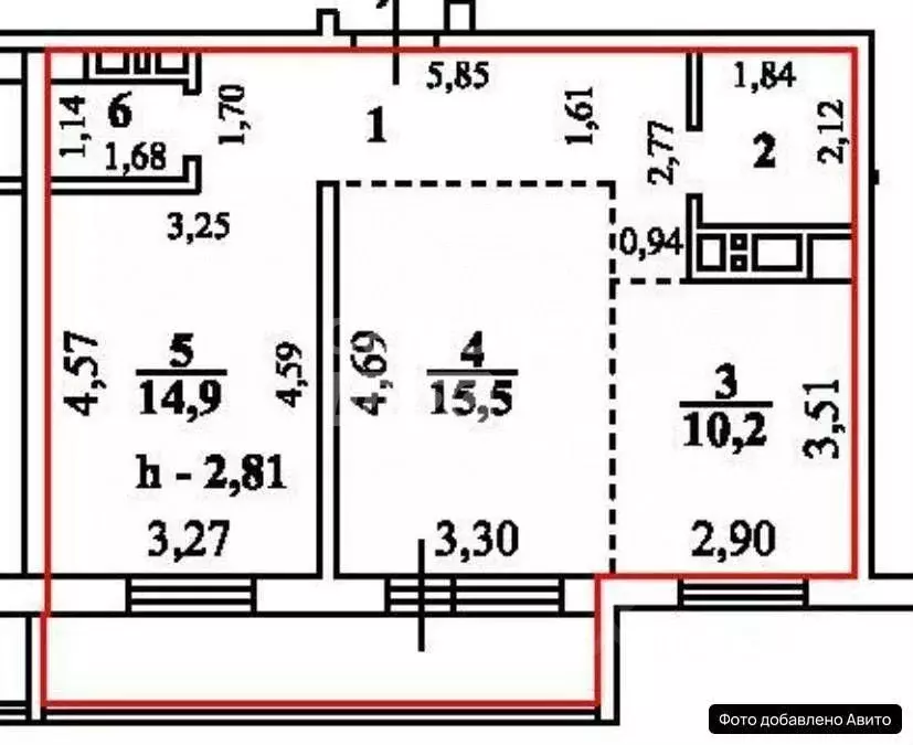2-к кв. Иркутская область, Иркутск Красноярская ул., 57 (56.9 м) - Фото 2