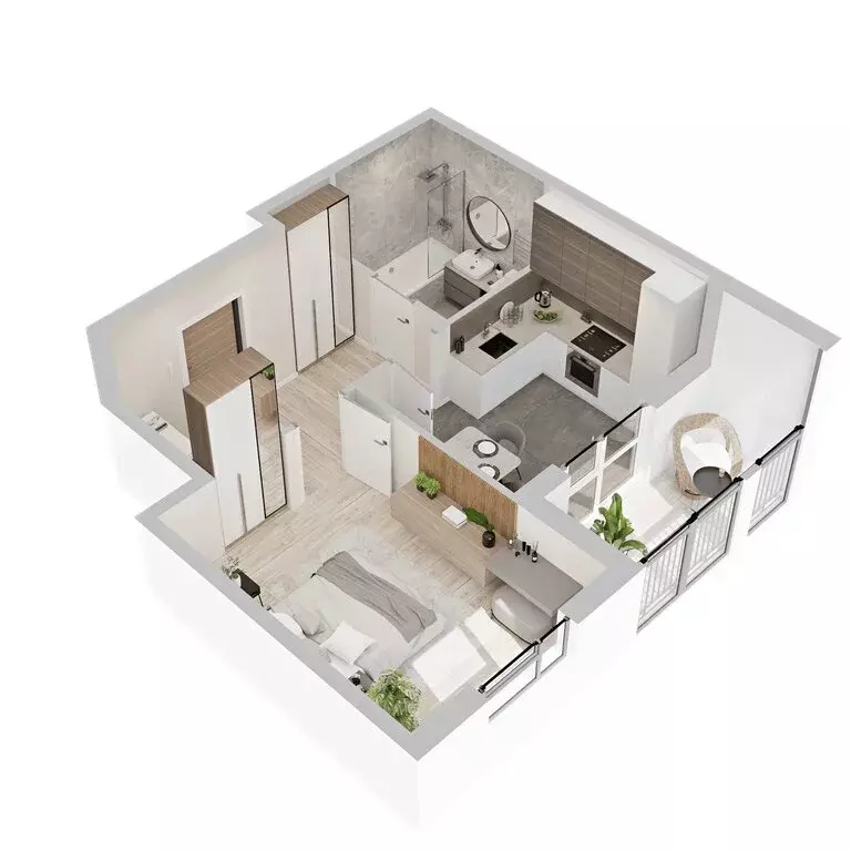 1-комнатная квартира: Кострома, микрорайон Новый город (37.8 м) - Фото 1