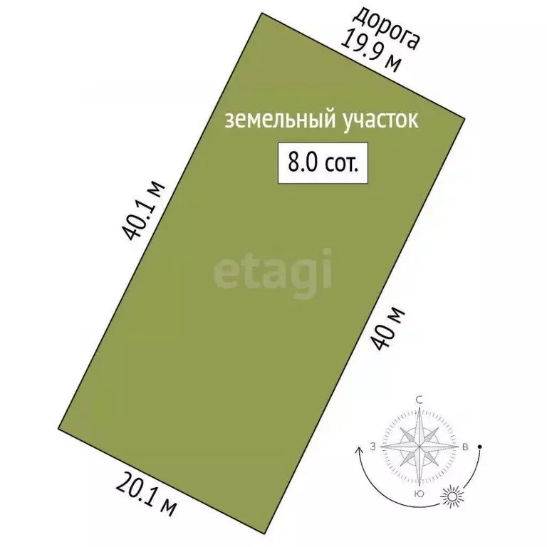 Участок в Краснодарский край, Темрюк Радуга СОТ,  (8.0 сот.) - Фото 1