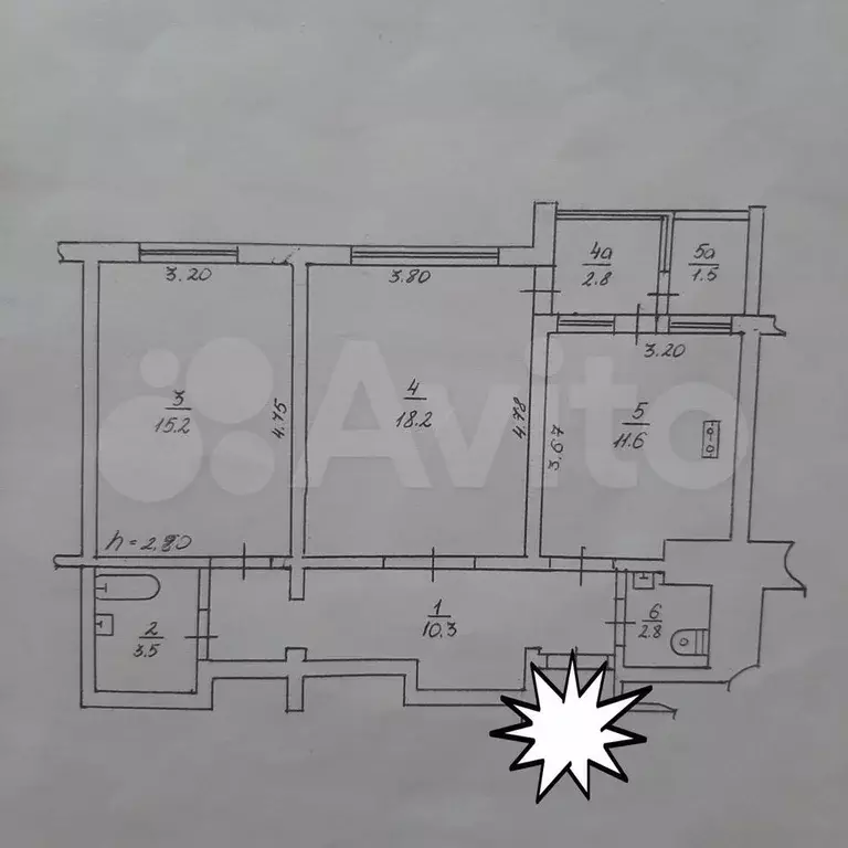 2-к. квартира, 61,6 м, 3/9 эт. - Фото 0