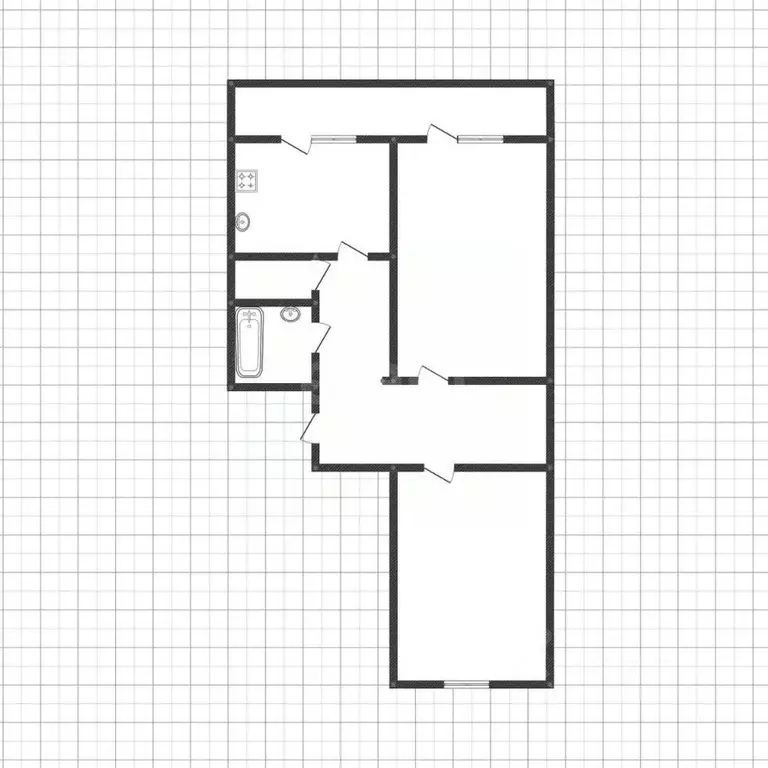 2-к кв. Белгородская область, Белгород ул. Есенина, 50в (58.2 м) - Фото 2