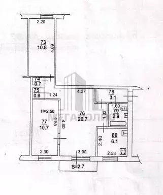 3-к. квартира, 60 м, 4/5 эт. - Фото 0