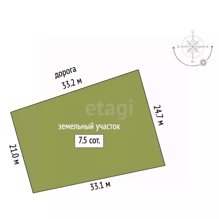 Участок в Севастополь Красный Октябрь КСП,  (7.5 сот.) - Фото 2
