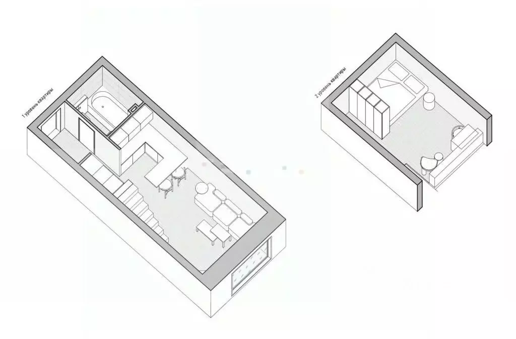 Студия Санкт-Петербург Рыбацкий просп., 18 (36.9 м) - Фото 1