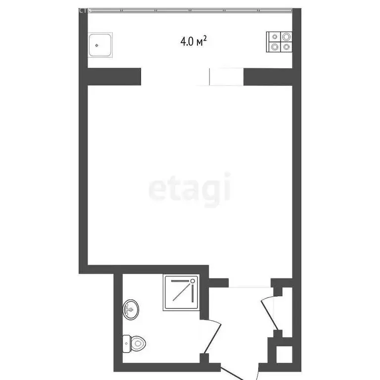 Квартира-студия: Тюмень, улица 30 лет Победы, 79 (20.8 м) - Фото 1
