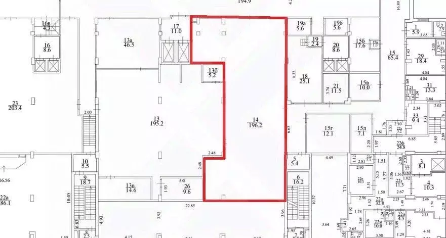 Помещение свободного назначения в Москва Миклухо-Маклая ул., 36А (196 ... - Фото 1