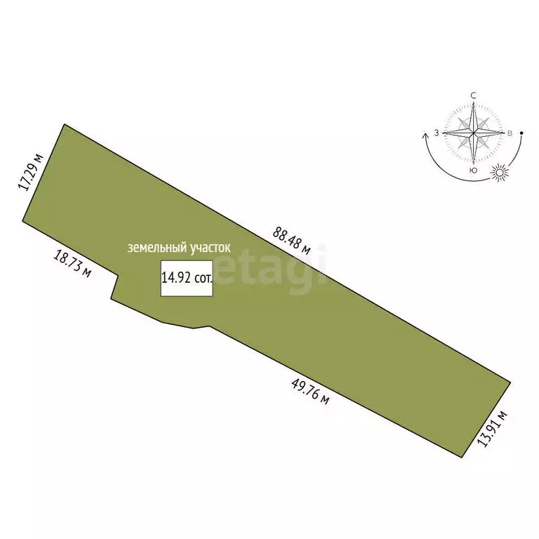 Дом в село Прокуткино, Зелёная улица (86.7 м) - Фото 1