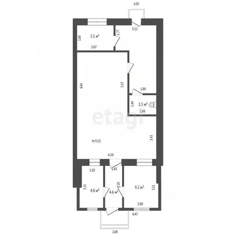 Помещение свободного назначения в Тюменская область, Тюмень ул. ... - Фото 2