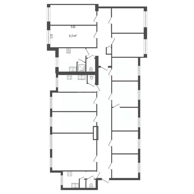 Комната Санкт-Петербург 13-я Васильевского острова линия, 80к2 (11.3 ... - Фото 2