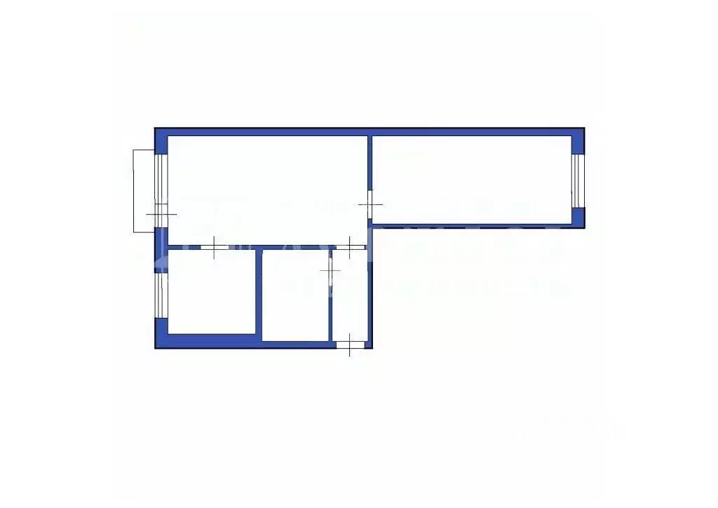 2-к кв. Кемеровская область, Юрга ул. Никитина, 32 (44.8 м) - Фото 1