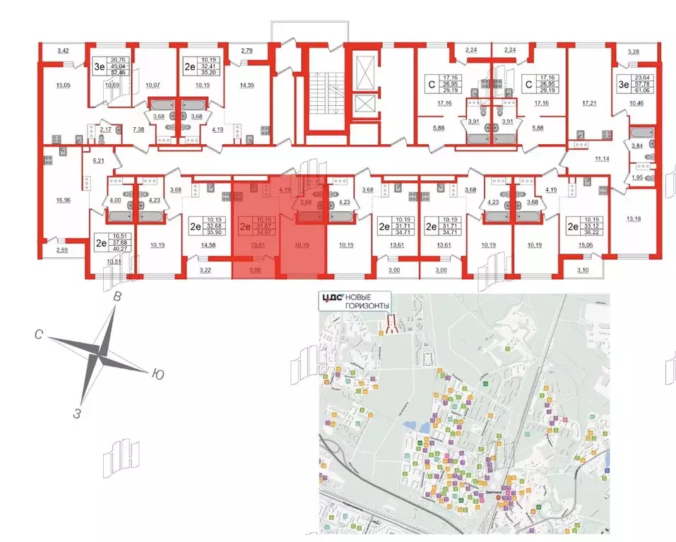 1-к кв. Ленинградская область, Всеволожский район, пос. Бугры ул. ... - Фото 2