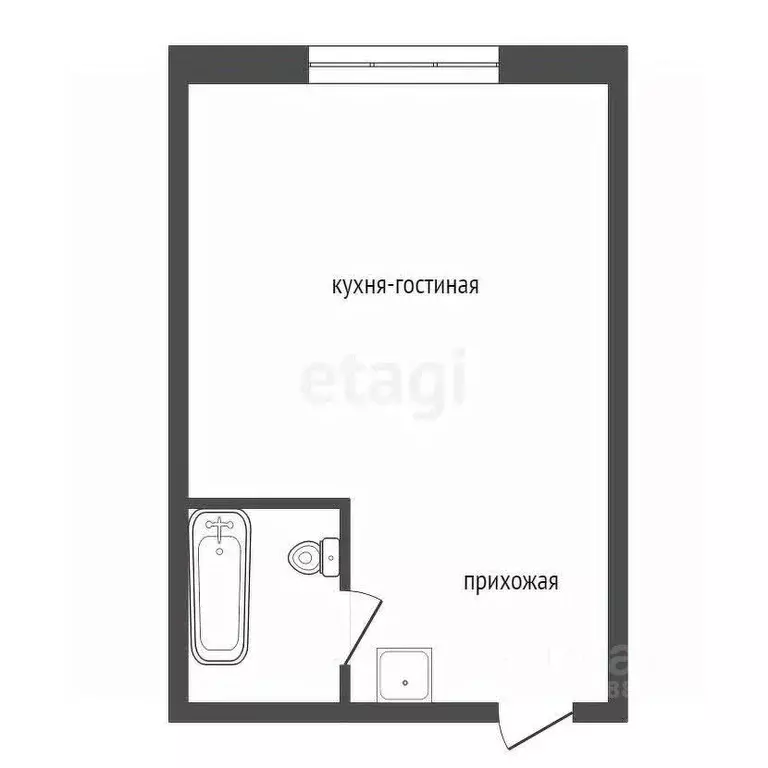Студия Красноярский край, Красноярск ул. 2-я Краснофлотская, 5 (17.3 ... - Фото 1