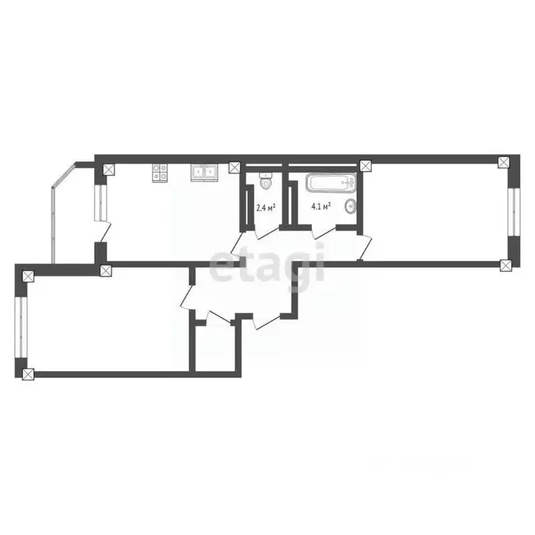 2-к кв. Орловская область, Орел Раздольная ул., 11 (70.5 м) - Фото 1