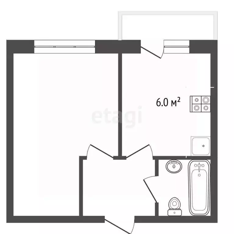 1-к кв. Вологодская область, пос. Кувшиново, Сосновое предместье мкр 4 ... - Фото 1