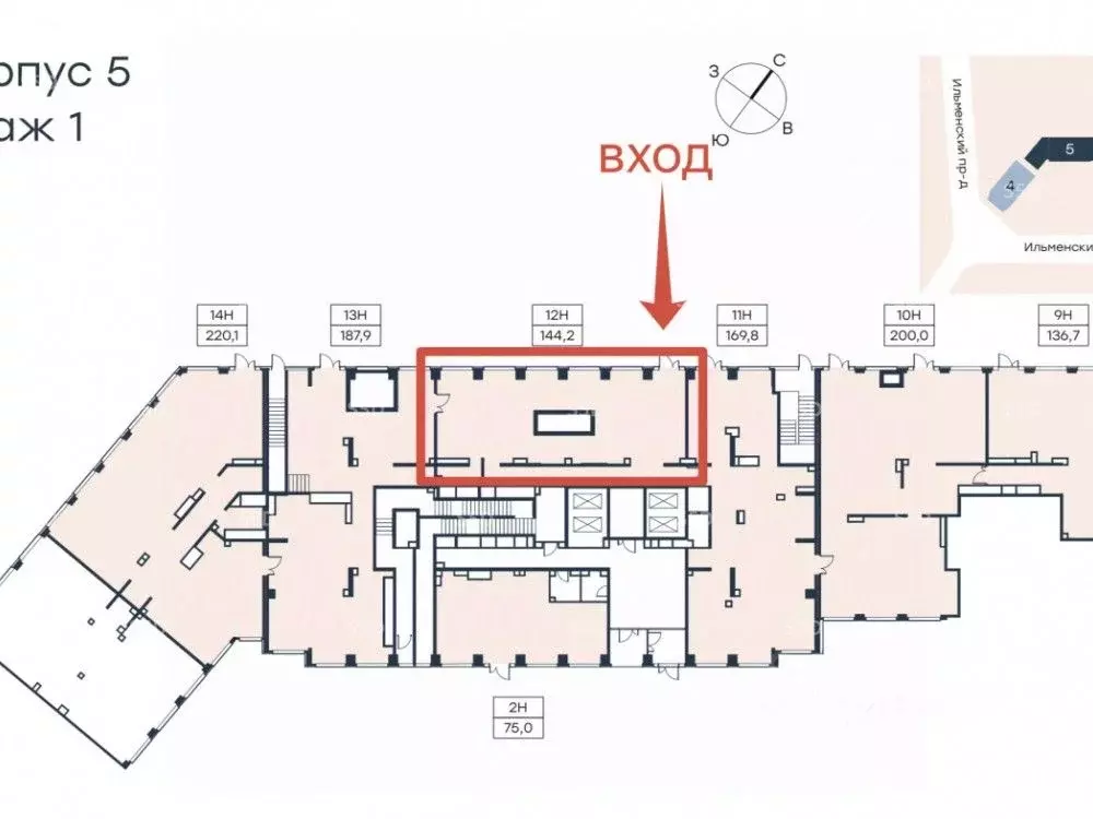 Торговая площадь в Москва Ильменский проезд, 8 (144 м) - Фото 2
