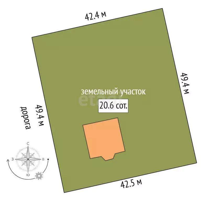 Дом в село Исетское, улица Продеуса (176 м) - Фото 1