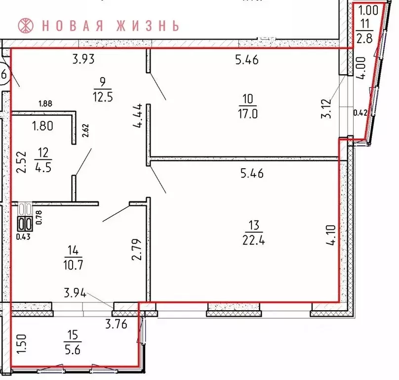 2-к кв. Самарская область, Самара проезд 4-й, 8А (75.5 м) - Фото 1