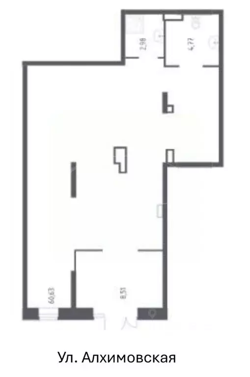 Торговая площадь в Москва Рязановское поселение, ул. Уточкина (80 м) - Фото 1