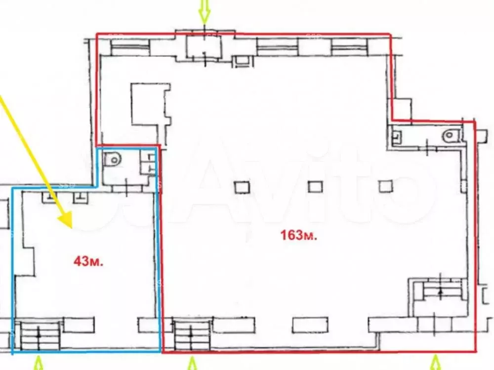 Сдам помещение свободного назначения, 43 м - Фото 1