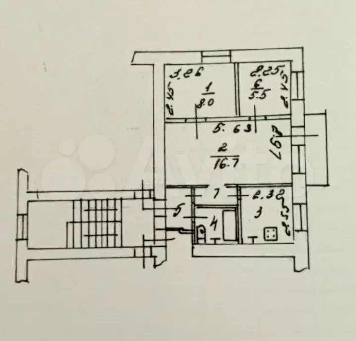 2-к. квартира, 43,4 м, 4/5 эт. - Фото 0