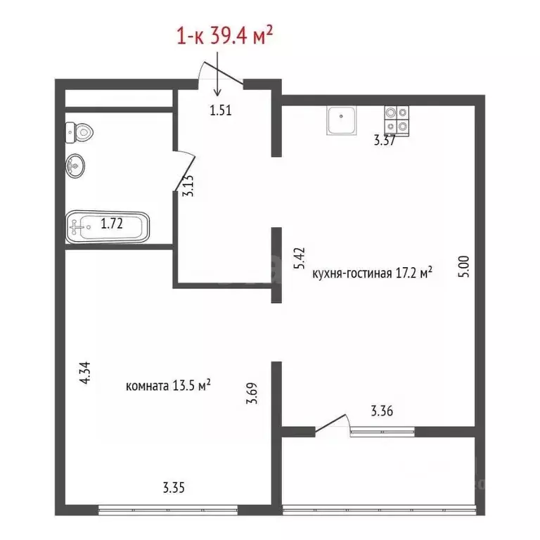 1-к кв. Свердловская область, Верхняя Пышма Красноармейская ул., 8 ... - Фото 2