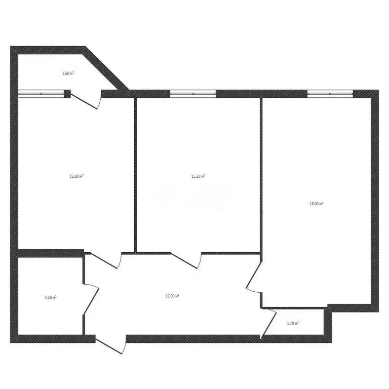 2-комнатная квартира: Брянск, улица Костычева, 23к1 (64 м) - Фото 0