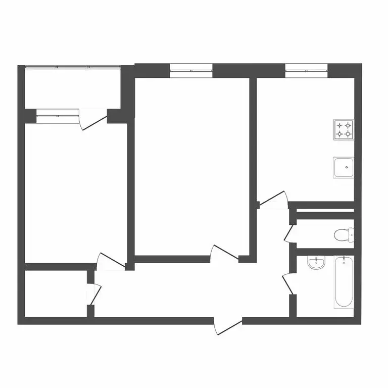 2-комнатная квартира: Тюмень, Почтовая улица, 28 (51 м) - Фото 1