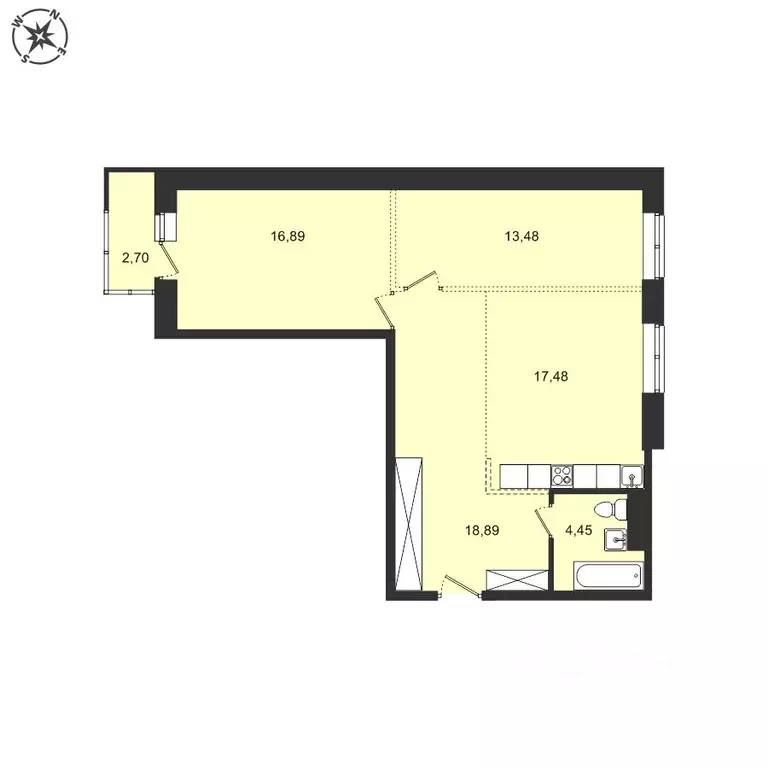 2-к кв. Иркутская область, Иркутский муниципальный округ, с. Мамоны ... - Фото 1