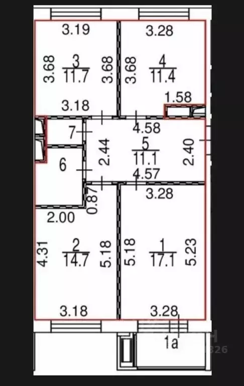 3-к кв. Москва Береговой проезд, 1Б (71.2 м) - Фото 1